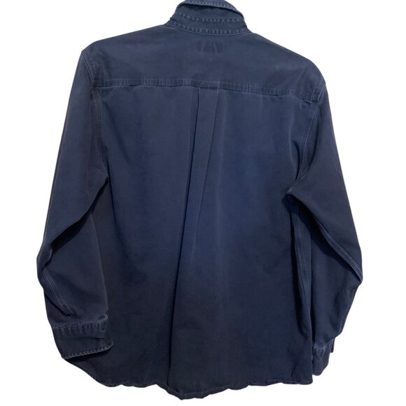 Carhartt Mens Lot of 2 Shirts Original Fit Button-Up Long Sleeve Size M Navy Red - Picture 9 of 16